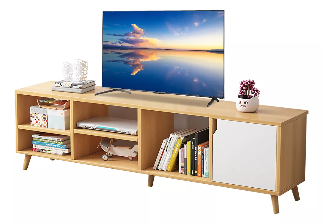 Mesa De Tv Gabinete Para Almacenamiento De Madera 120x30x38