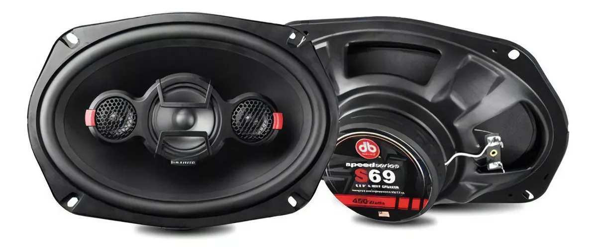 Set De Bocinas Db Drive S69 450w/125w Rms 6x9 PuLG 4 V&iacute;as color Negro