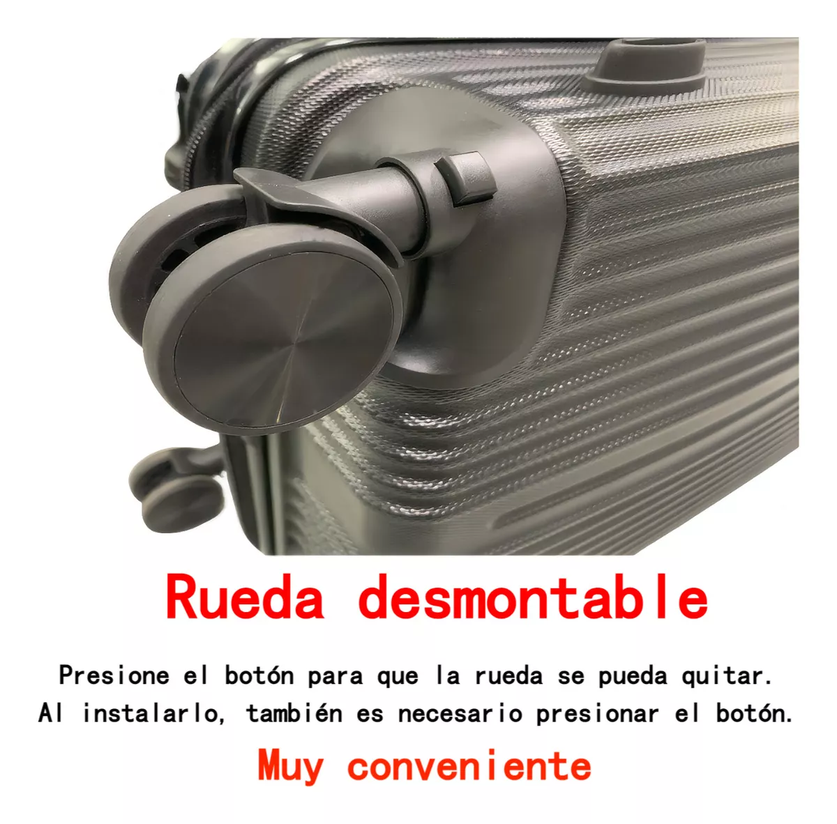 Set Maletas Rígidas kit Viaje Mano Avion 20in 4 Ruedas 360°