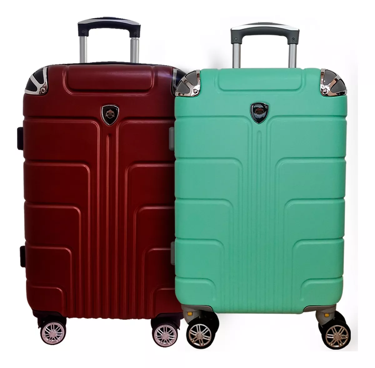 kit Viaje Maletas Avión 2pz 10kilos Ruedas 360 Set 20+20 Pul