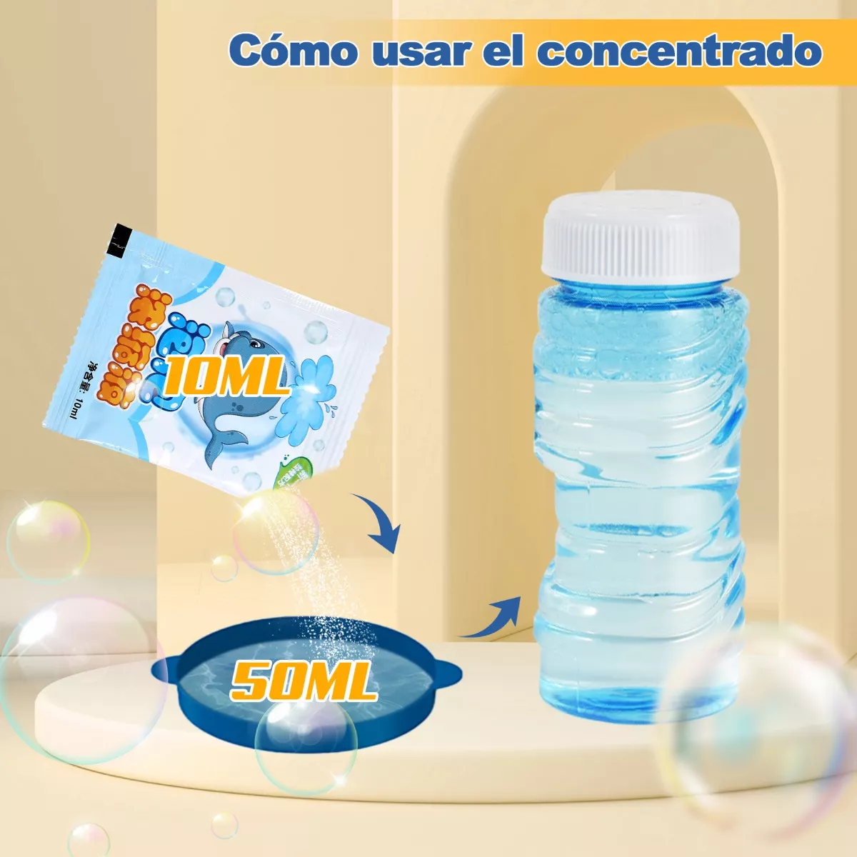 Pistola De Bubujas Bazooka Burbujas Juguetes Para Niños