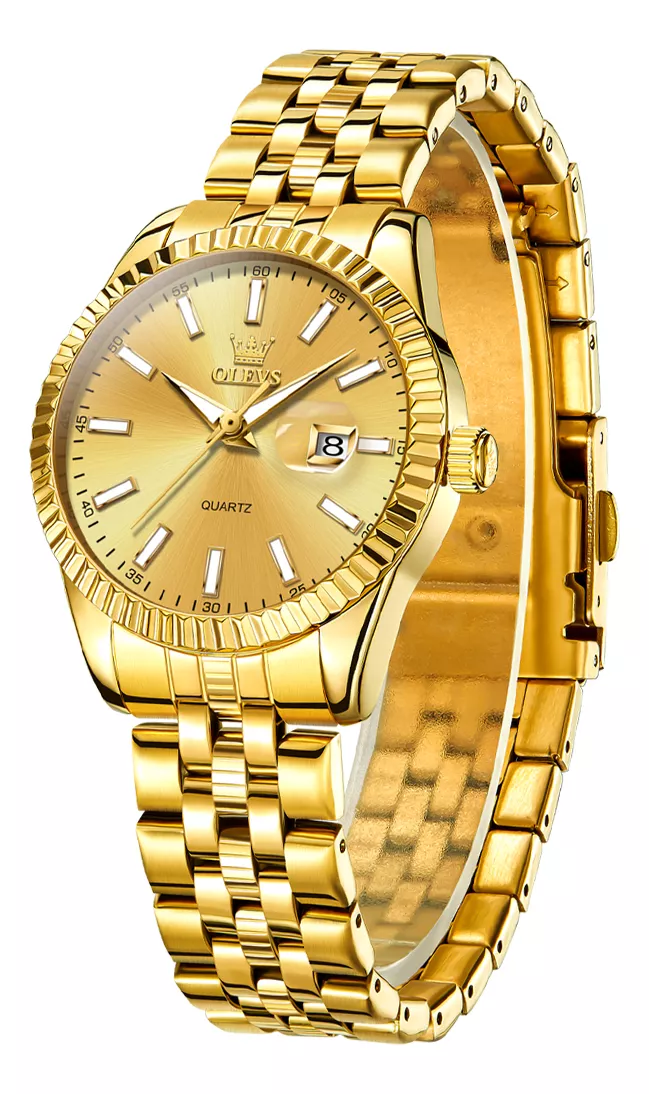 Olevs Reloj Para Mujer Luminoso Impermeable Cuarzo Dama 9931