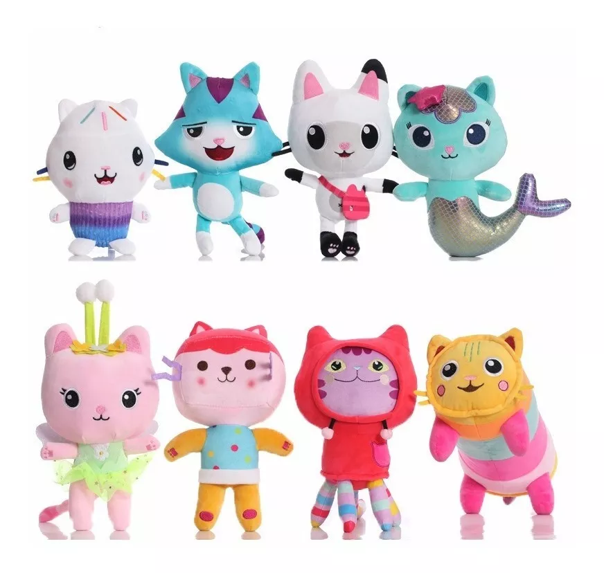 Casa De Muñecas Gabby De 25 Cm, Peluche, Gato Sirena, Regalo