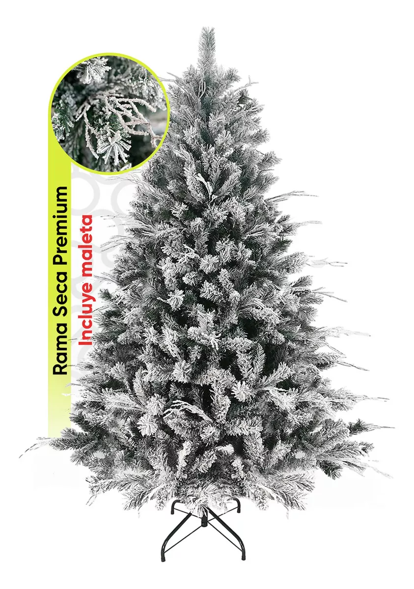 &Aacute;rbol De Navidad Nevado Premium *ramas Secas* Norway Spruce De 1.9m De Alto Artego Nieve Pino Artificial Frondoso + Maleta Transportadora &aacute;rbol de Navidad Decoraci&oacute;n Navide&ntilde;a Flocked Snow &aacute;rbol de Navidad