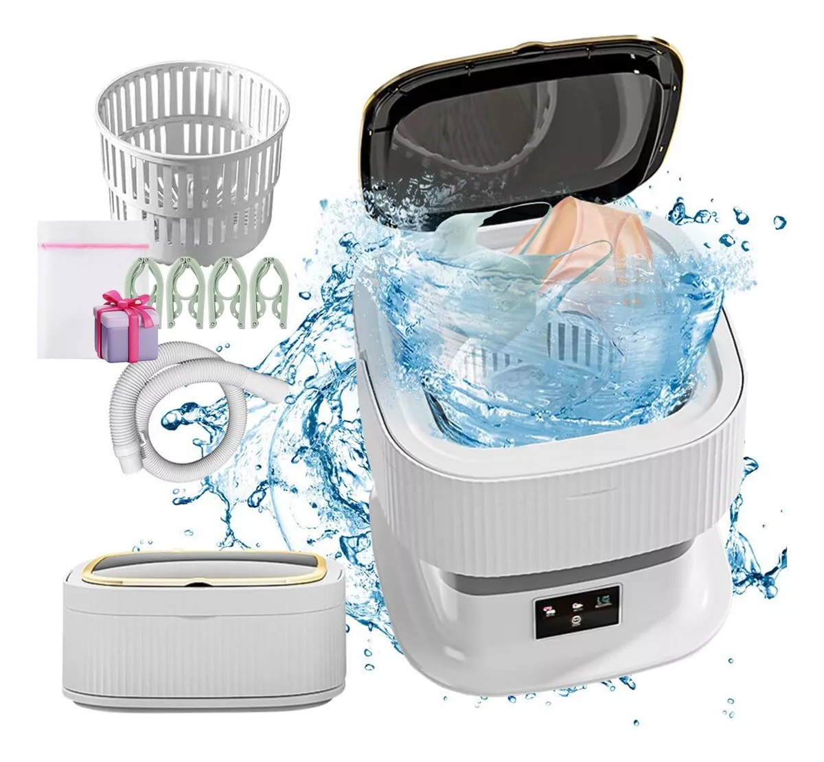 Minilavadora Port&aacute;til Y Plegable De 11.5 L Con Pantalla