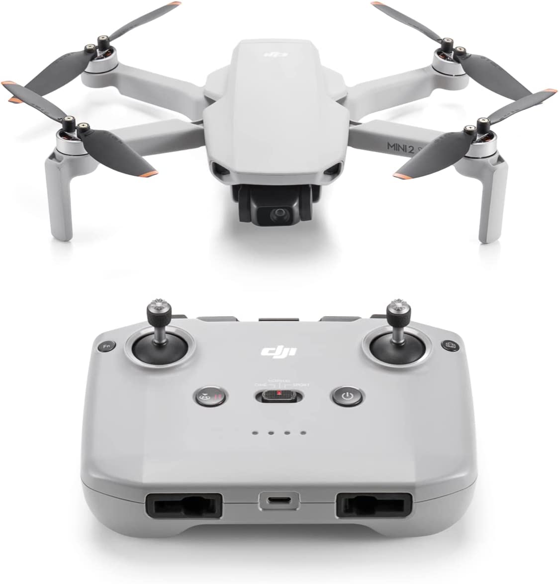 paquete DJI Mini 2 SE Vuela Más, dron mini con cámara ligero y plegable, vídeo 2.7K, modos inteligentes, transmisión de vídeo a 10 km, 31 min de vuelo, menos de 249 g, fácil de usar, baterías adicionales