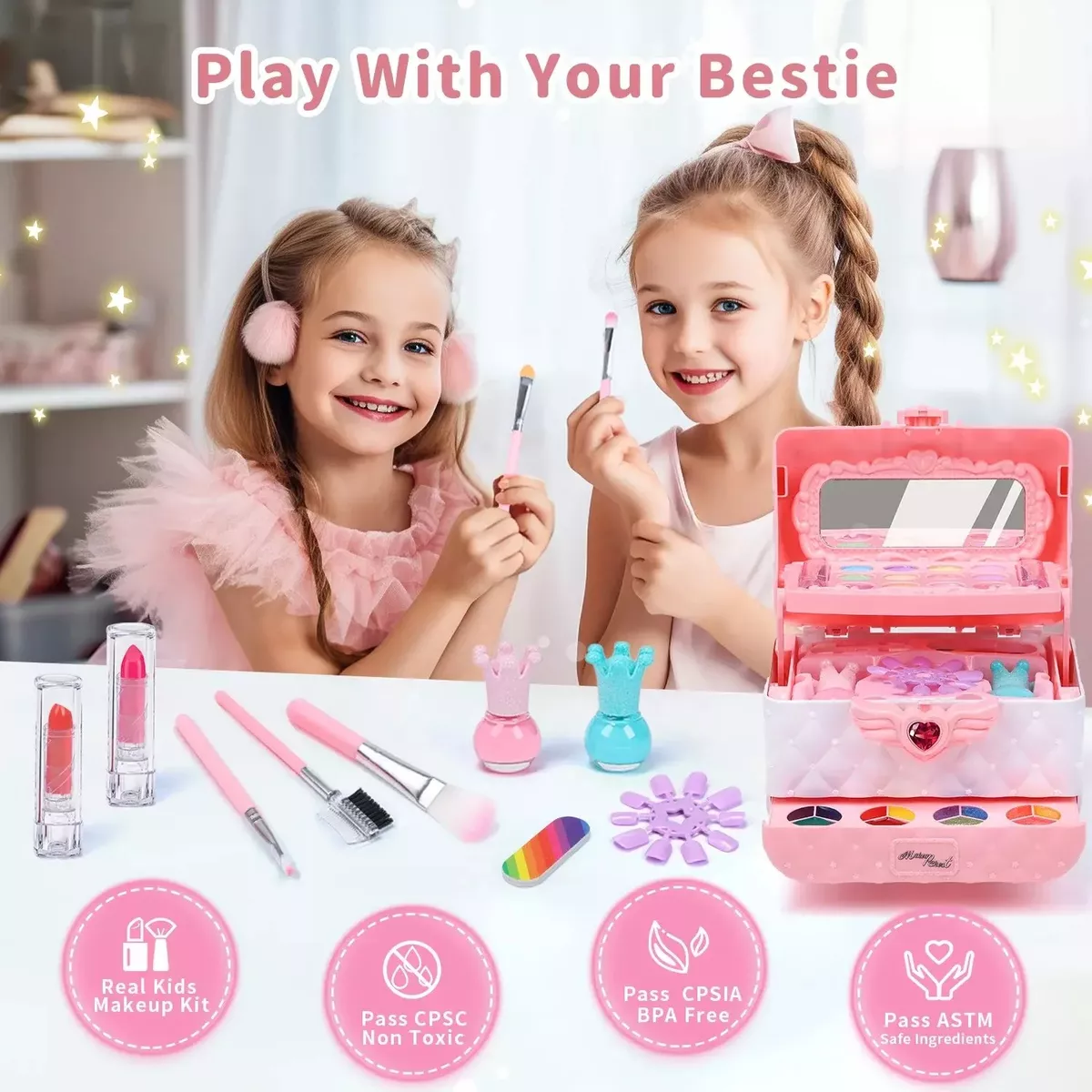 Juguetes Maquillaje Lavable De No Tóxico Regalo Navidad Niña