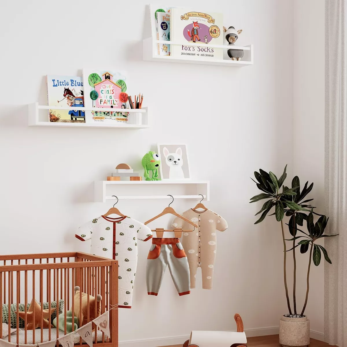Estantes Para Guardería Estantes Flotantes Para Pared 3pcs