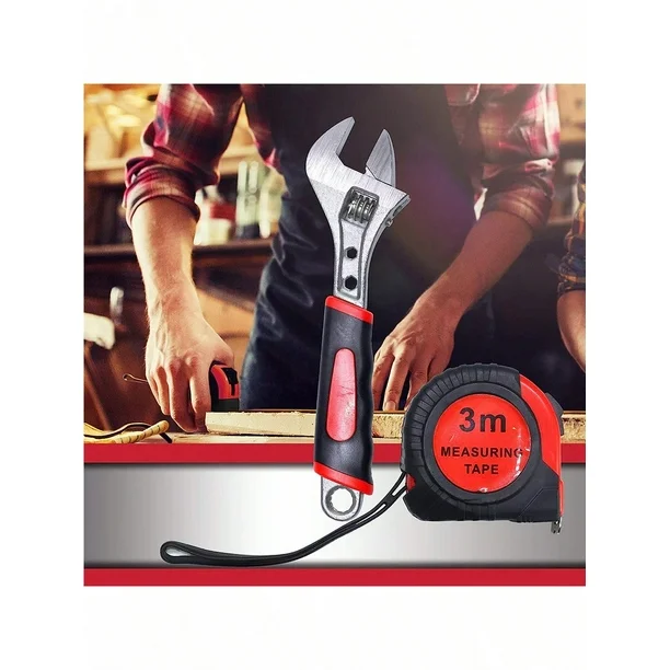 Arcwares Juego de herramientas con funda de carro de aluminio, 799 piezas, plateado, kit de reparación para el , juego de herramientas manuales para el , con cinturón de herramientas, regalo para el día del padre (negro)