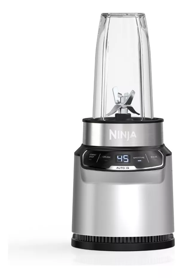 Licuadora Extractor Ninja Nutr&iacute; Blender Pro Auto-iq Con 2 Vasos De 24Oz 710ml Cuchillas Extractoras Display T&aacute;ctil 1100W color Plateado Bn401