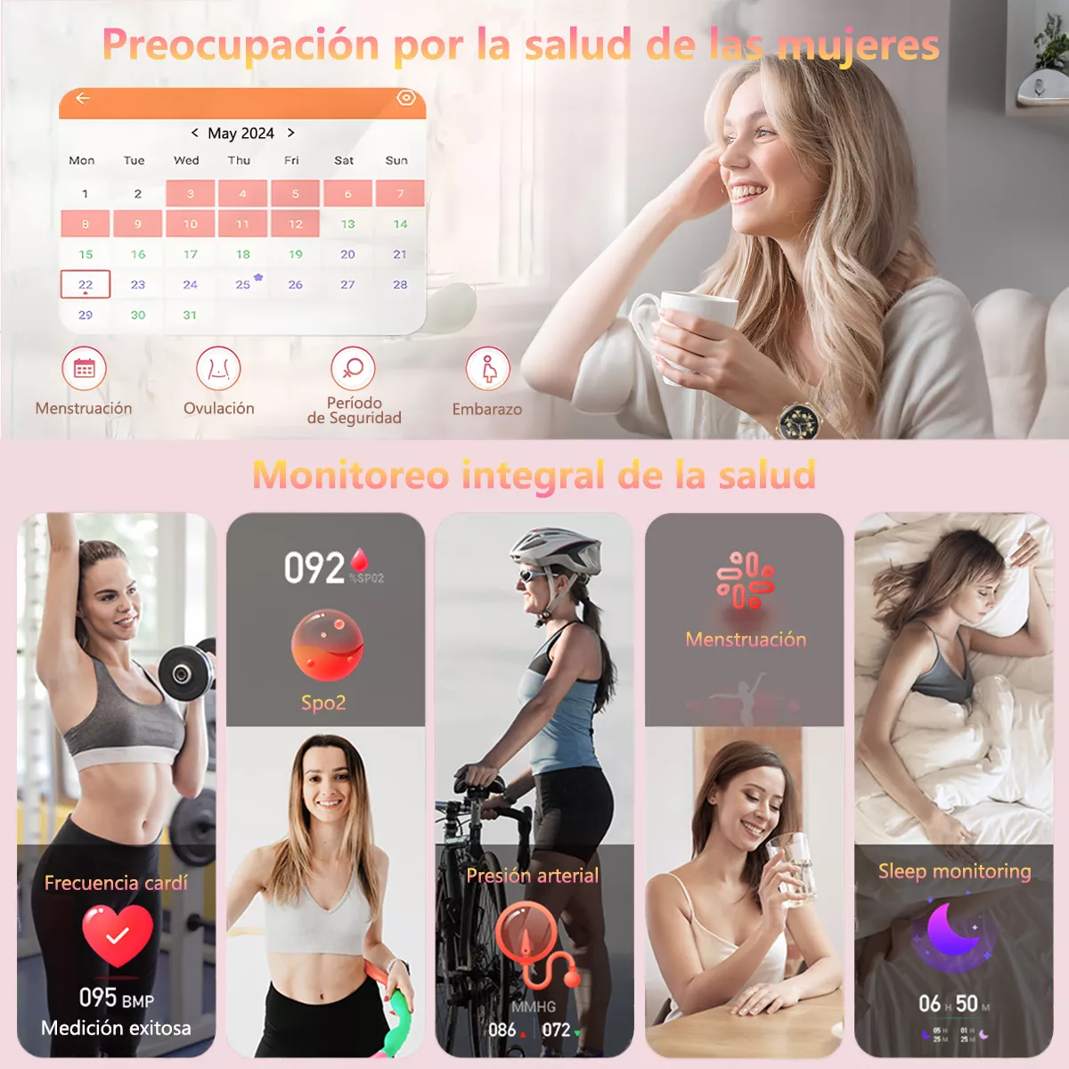 Smartwatch Mujer Amoled Reloj Inteligente Bluetooth Llamada