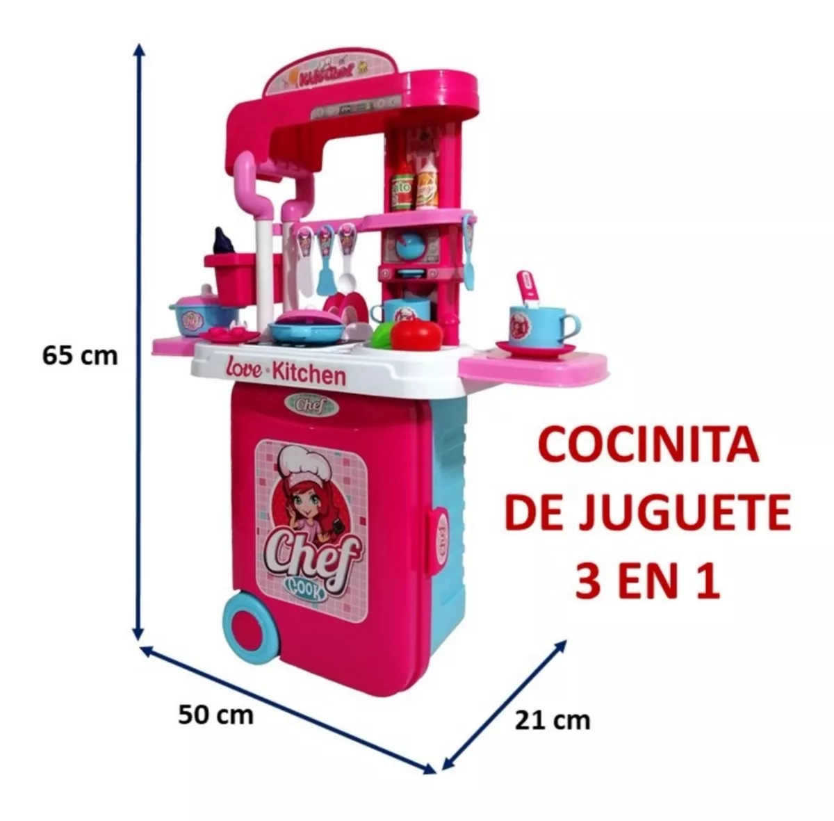 Cocina Cocinita Juguete Luz Sonido Creatividad Infantil Moda