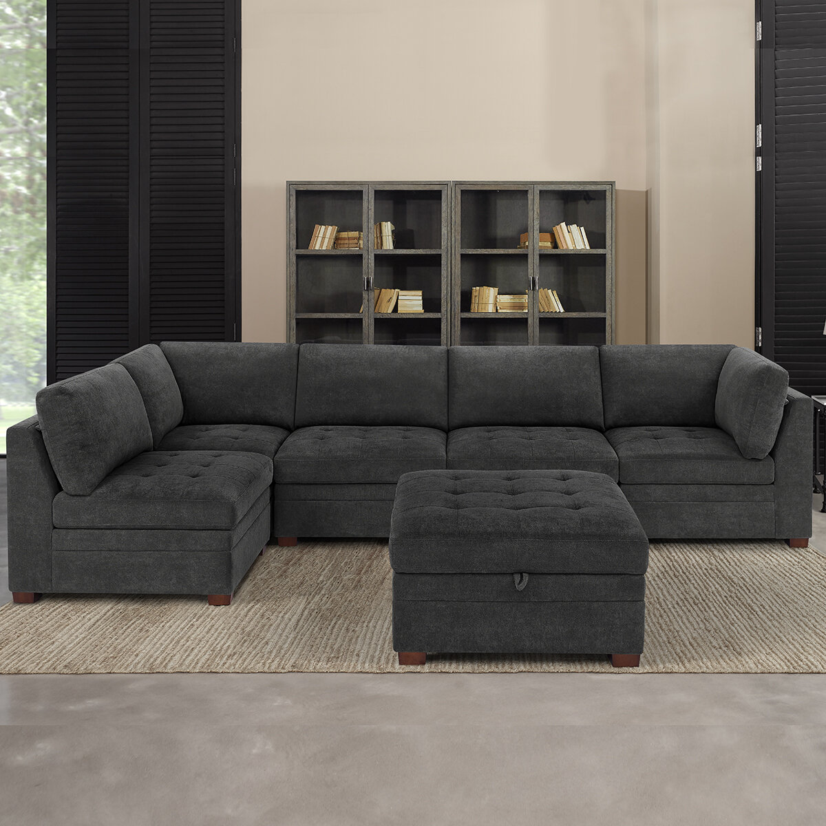 Thomasville, Sof&aacute; Modular de Tela 6 Piezas