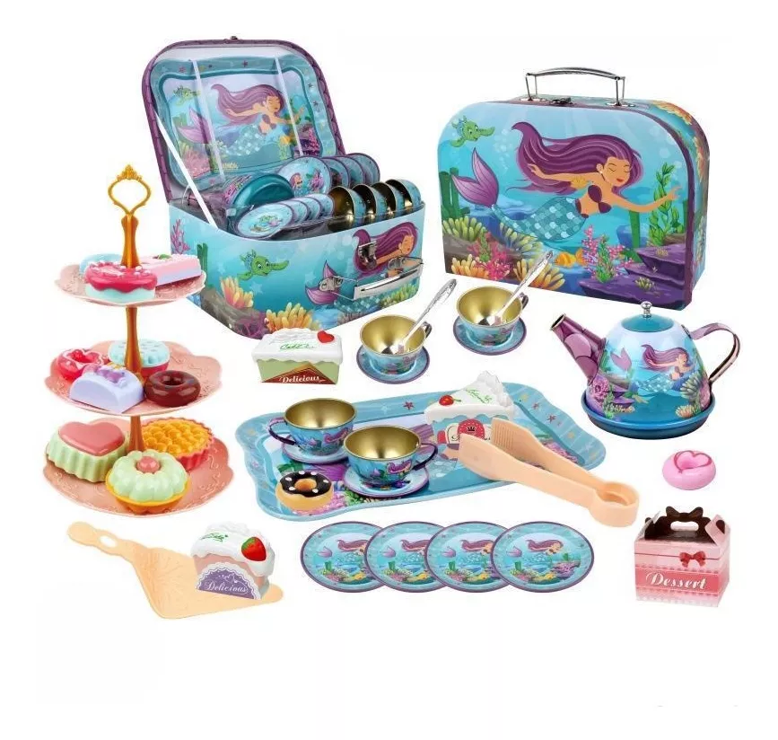 Juguete De Cocina Juego De Té Para Niños Tazas Con Postre