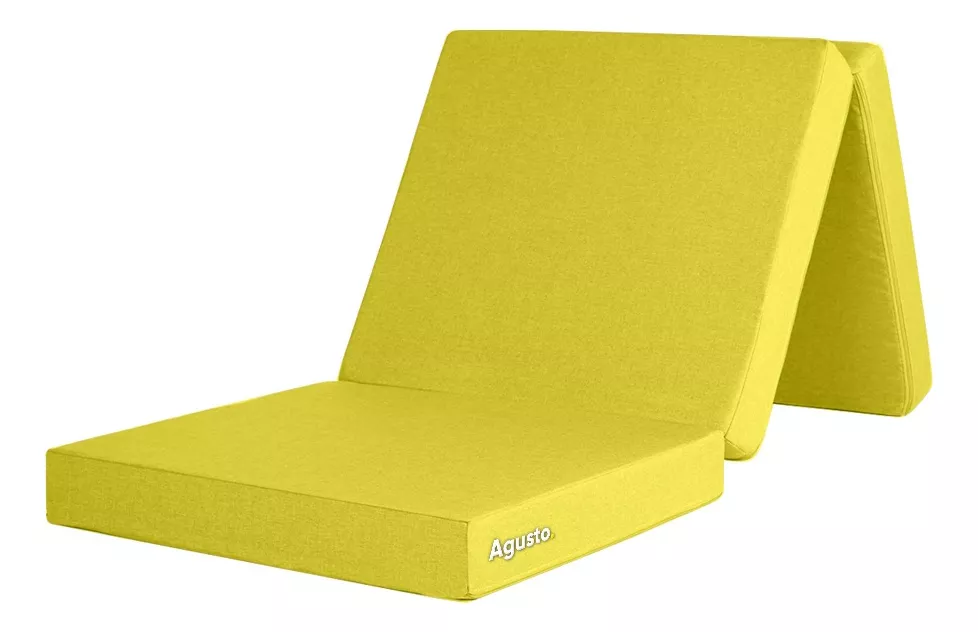 Colchon Indivitual Plegable Agusto Cama Colchoneta color Negro