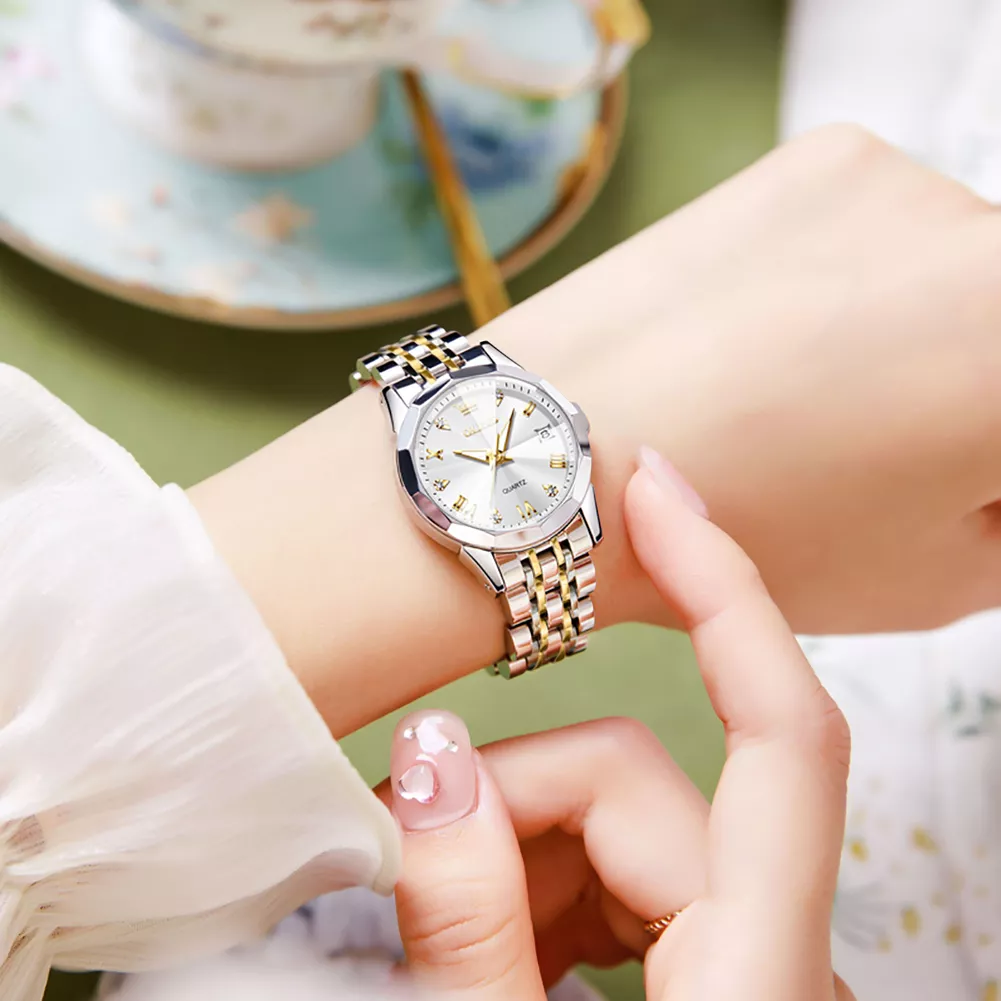 Olevs Reloj Para Mujer Luminoso Impermeable Cuarzo Dama 9931