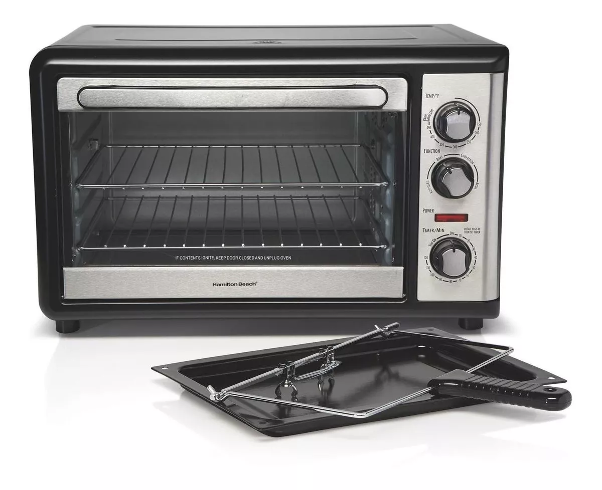 Horno de mesa el&eacute;ctrico Hamilton Beach 31108 28L negro 127V