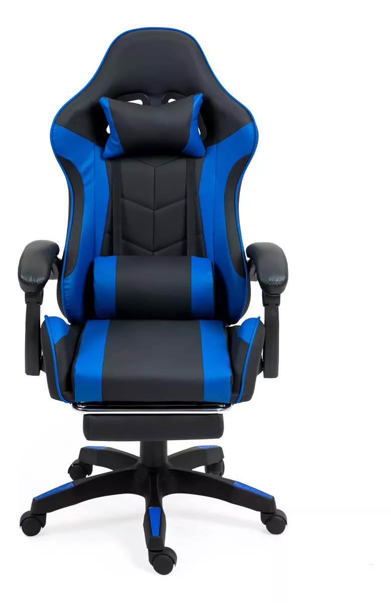 Silla Gamer/escritorio Ergon&oacute;mica Reclinable Negro-azul