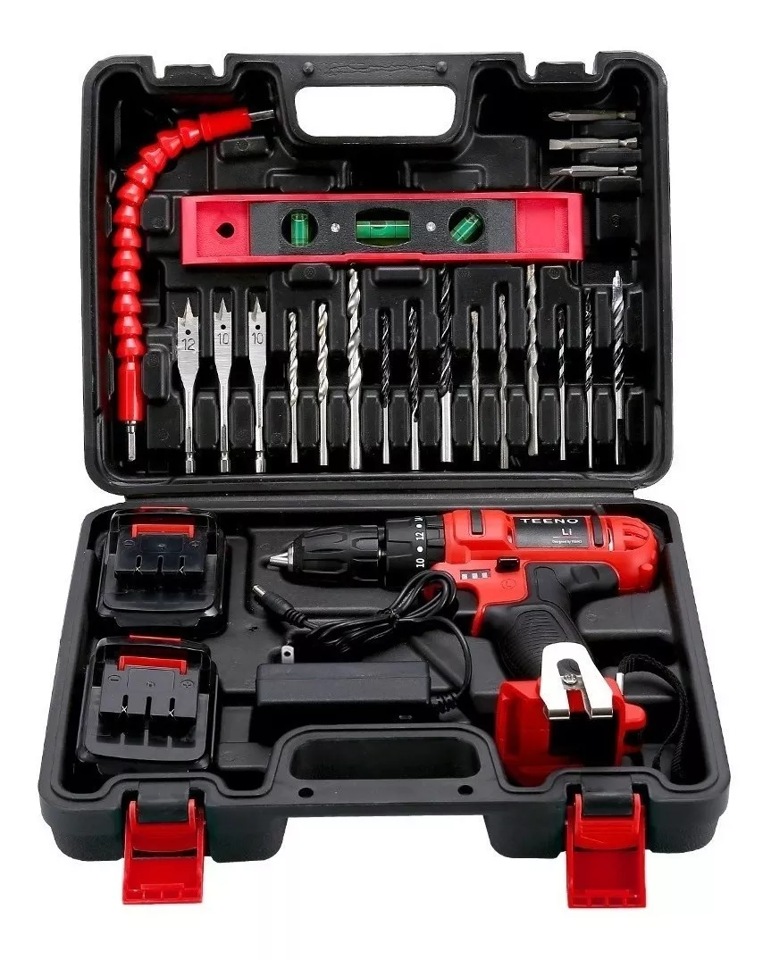 Taladro Rotomartillo Teeno 5816-25 De 21vc/2batería De 1.5ah
