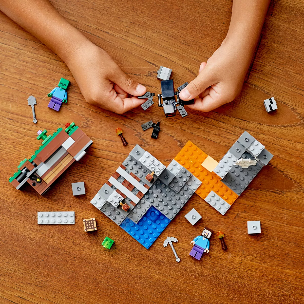 kit De Construcción Lego Minecraft La Mina Abandonada 21166