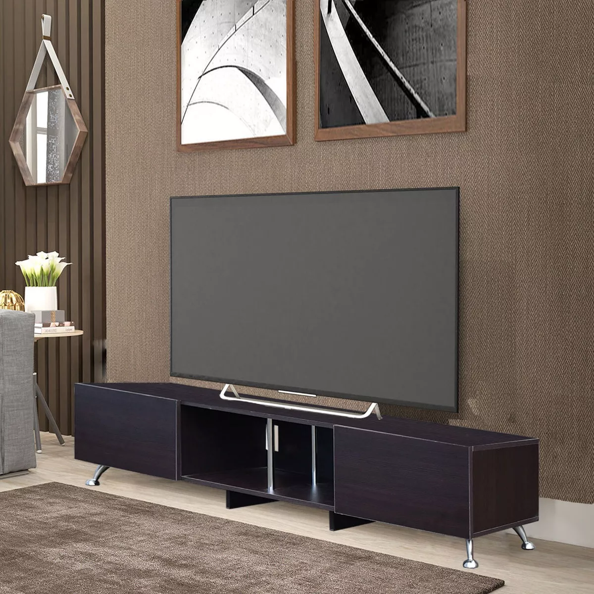 Centro De Entretenimiento Tv,hogare,london, Mueble Tv 90, Rg