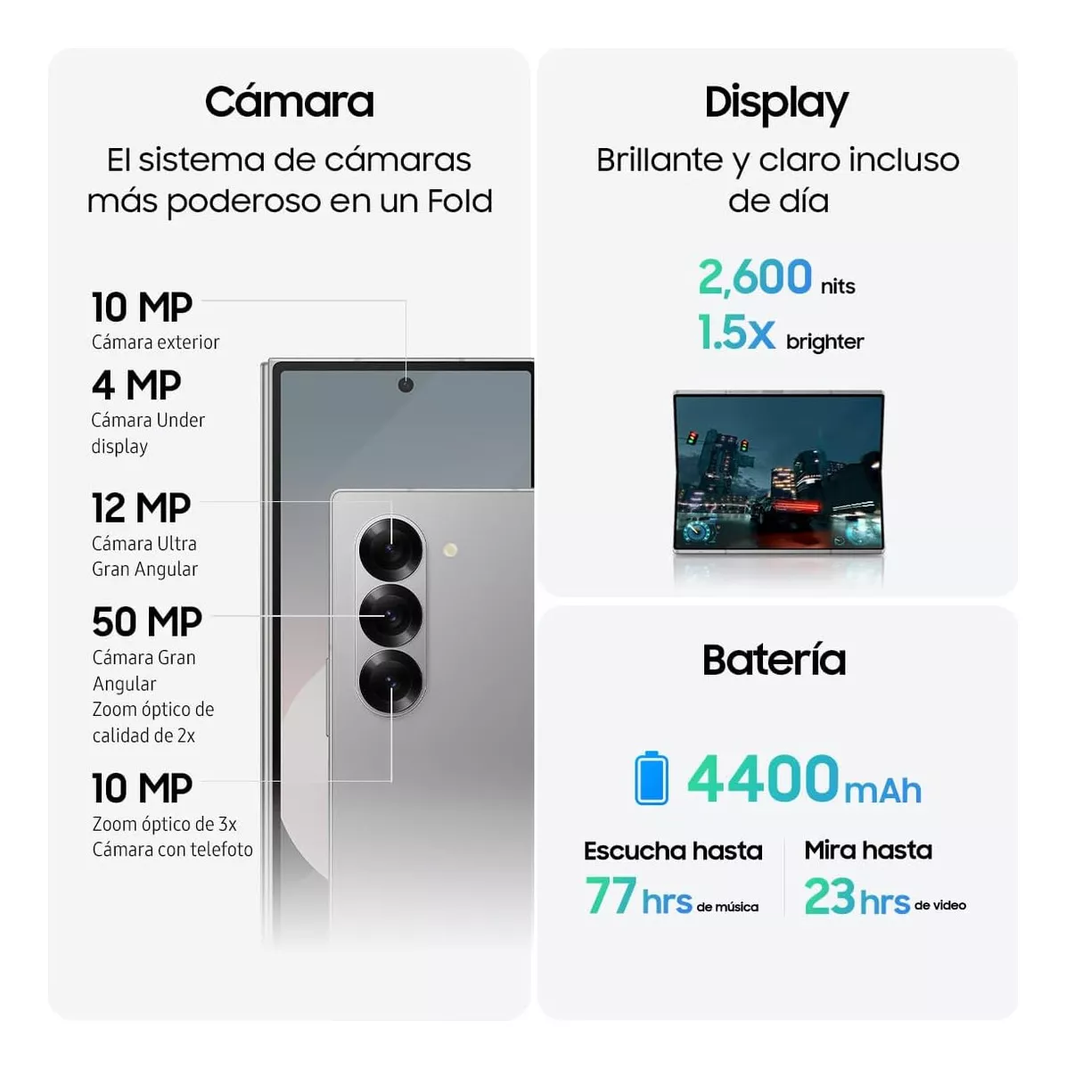 Samsung Galaxy Z Fold6 Dual Sim 256 Gb 12 Gb Ram Azul Marino