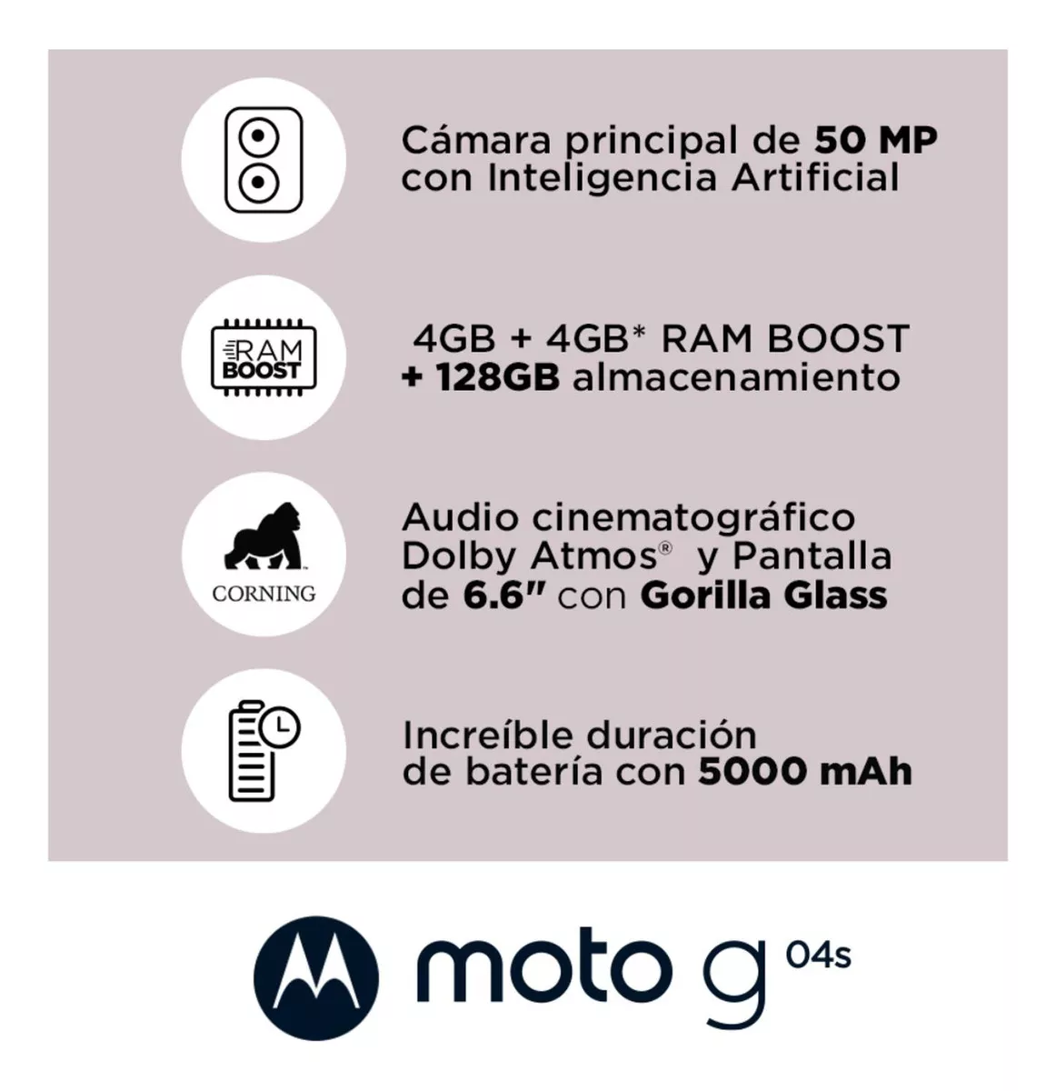 Celular Moto G04s 4 + 128 Naranja