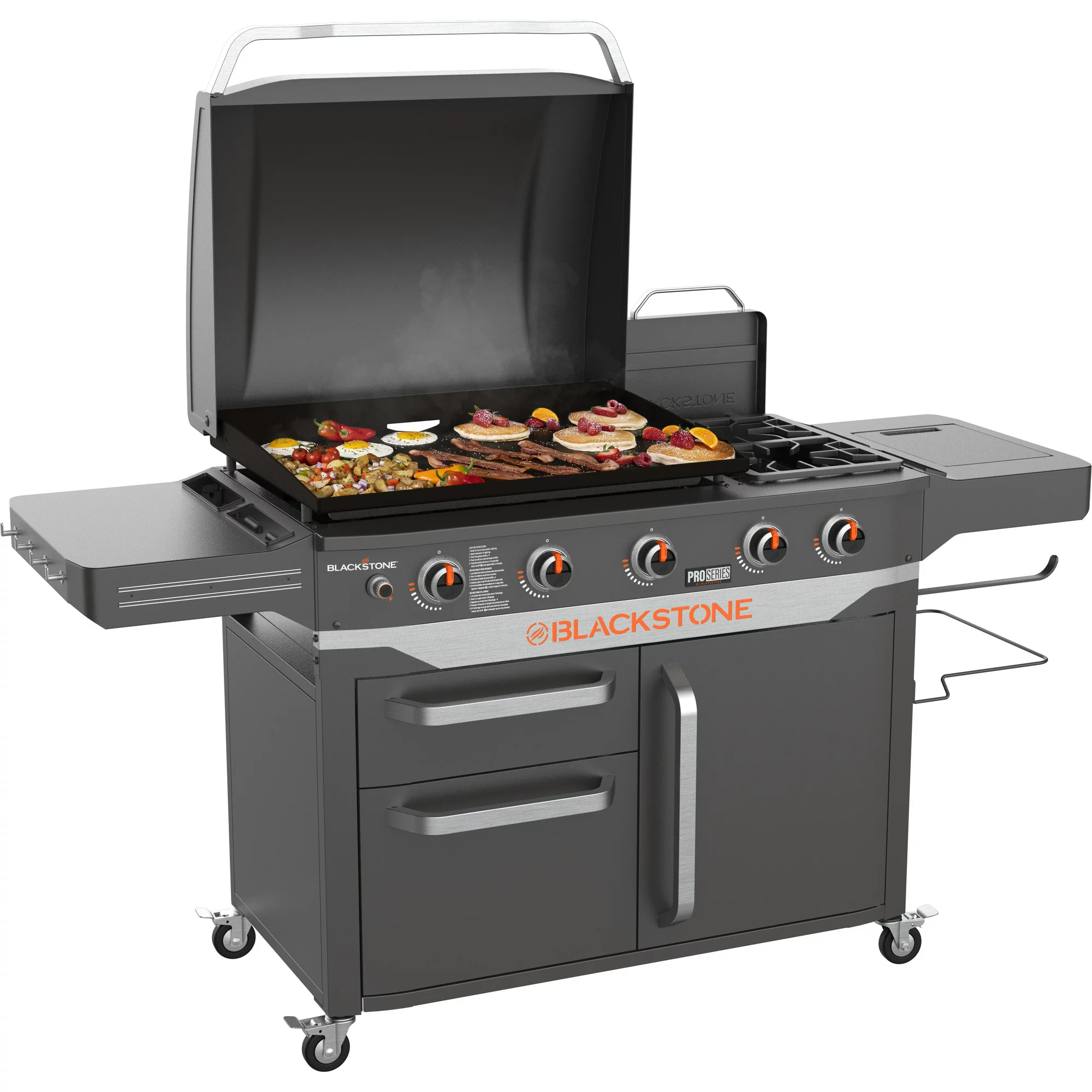 Plancha de propano Blackstone ProSeries de 5 quemadores de 28" con tapa de estufa