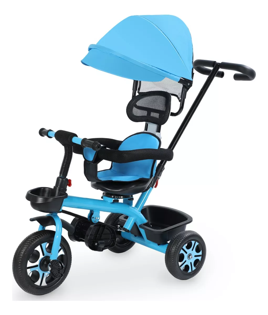 Triciclo Infantil Tipo Carriola Portátil Giratorio De Niño