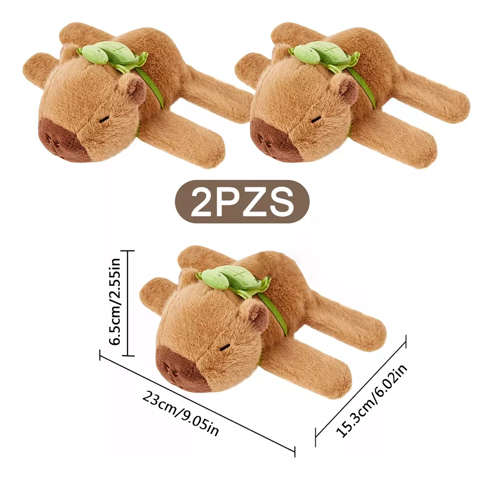2pz Peluche Para Capibara Pulseras Kawaii Regalos Para Niños