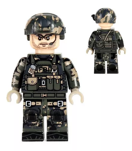 Military Mini Figuras Soldado Juguete-fbi Fuerzas Federales