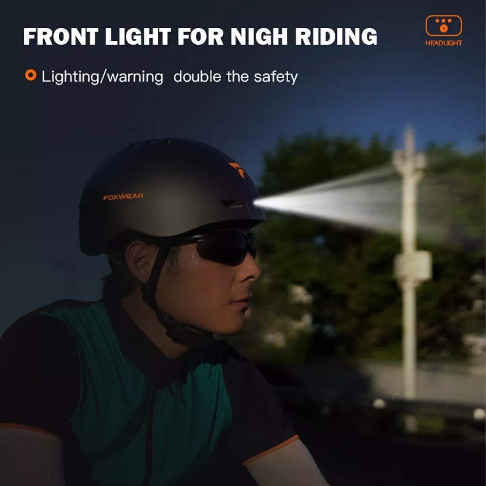 Foxwear Casco Inteligente Con Cámara 1080p Hd Para Bicicleta