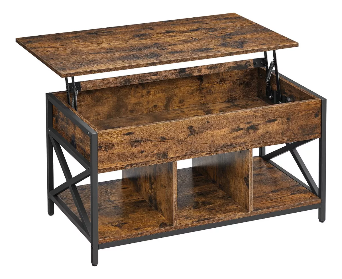Mesa De Centro Vasagle Elevable Para Sal&oacute;n
