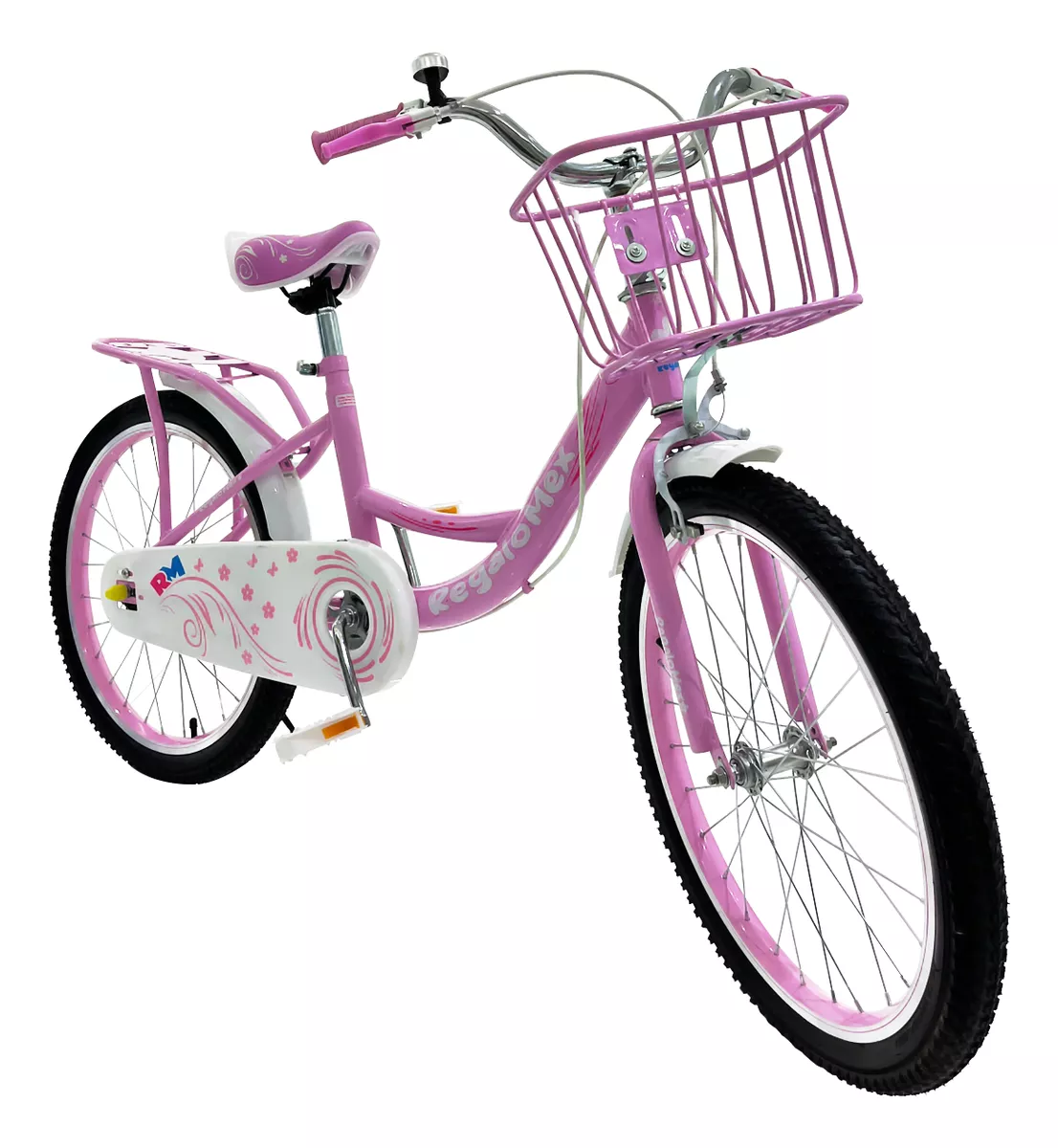 Bicicleta R20 1v Con Canasta Para Niñas De Entre 6-9 Años