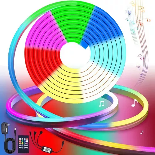 Lightdot Tira LED RGB Inteligente 10m (2x5m), Resistente al Agua IP65, Compatible con Alexa, Google y Siri, Sincronizaci&oacute;n Musical, Flexible y Ajustable, Ideal para Decoraci&oacute;n Exterior e Interior