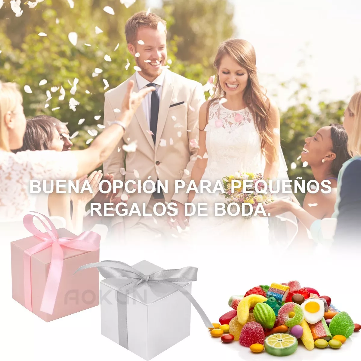100 Cajitas Para Dulces,cajas Para Dulces Recuerdos Boda