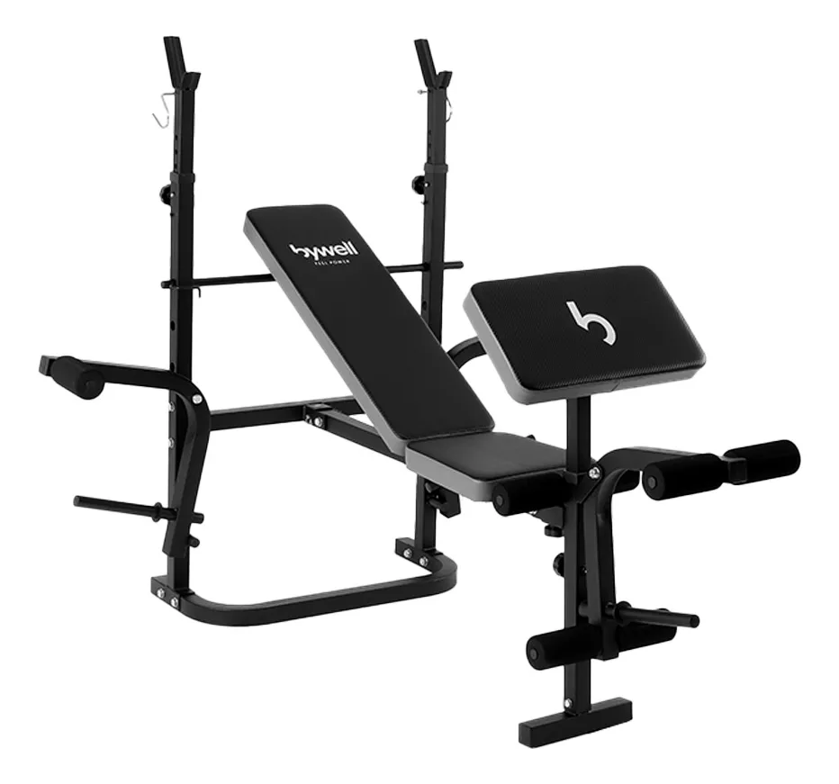 Banco Multiposiciones Gym Plegable Y Ajustable Pesas Bywell