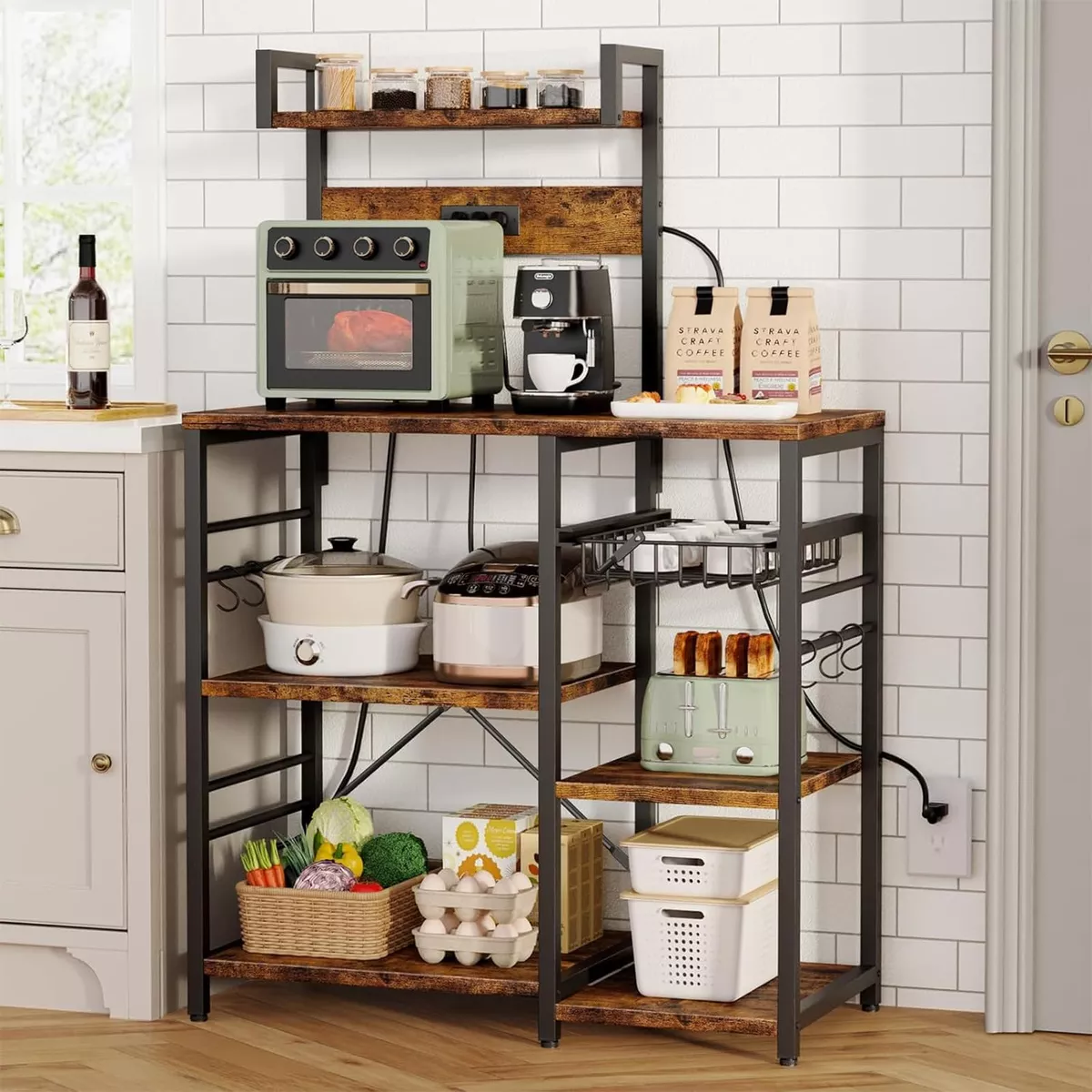 Rack Organizador Multiusos Cocina Moderno Microondas