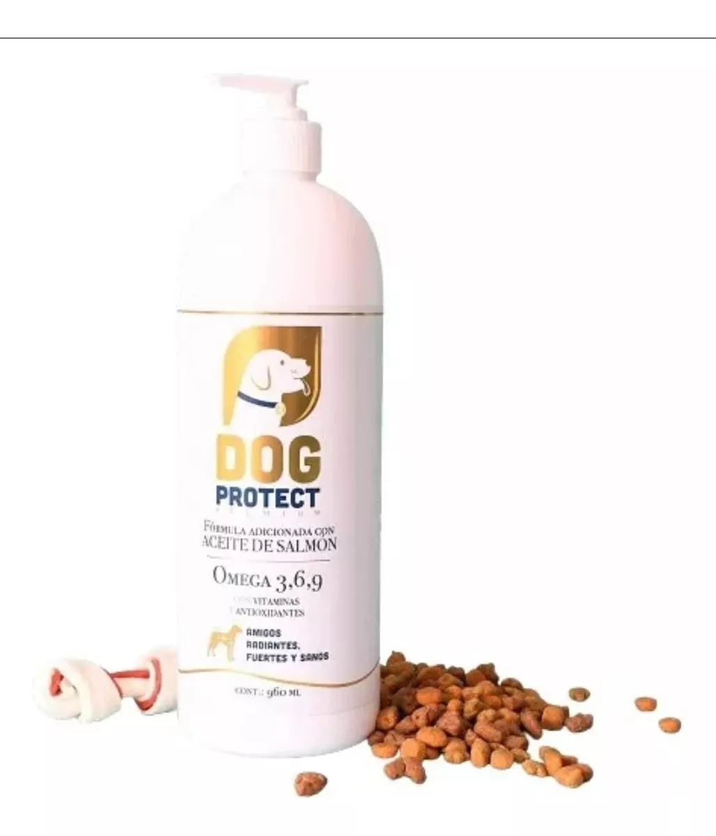 Dog Protect 960 Ml Aceite De Salmón Para Perros Omega 3,6,9