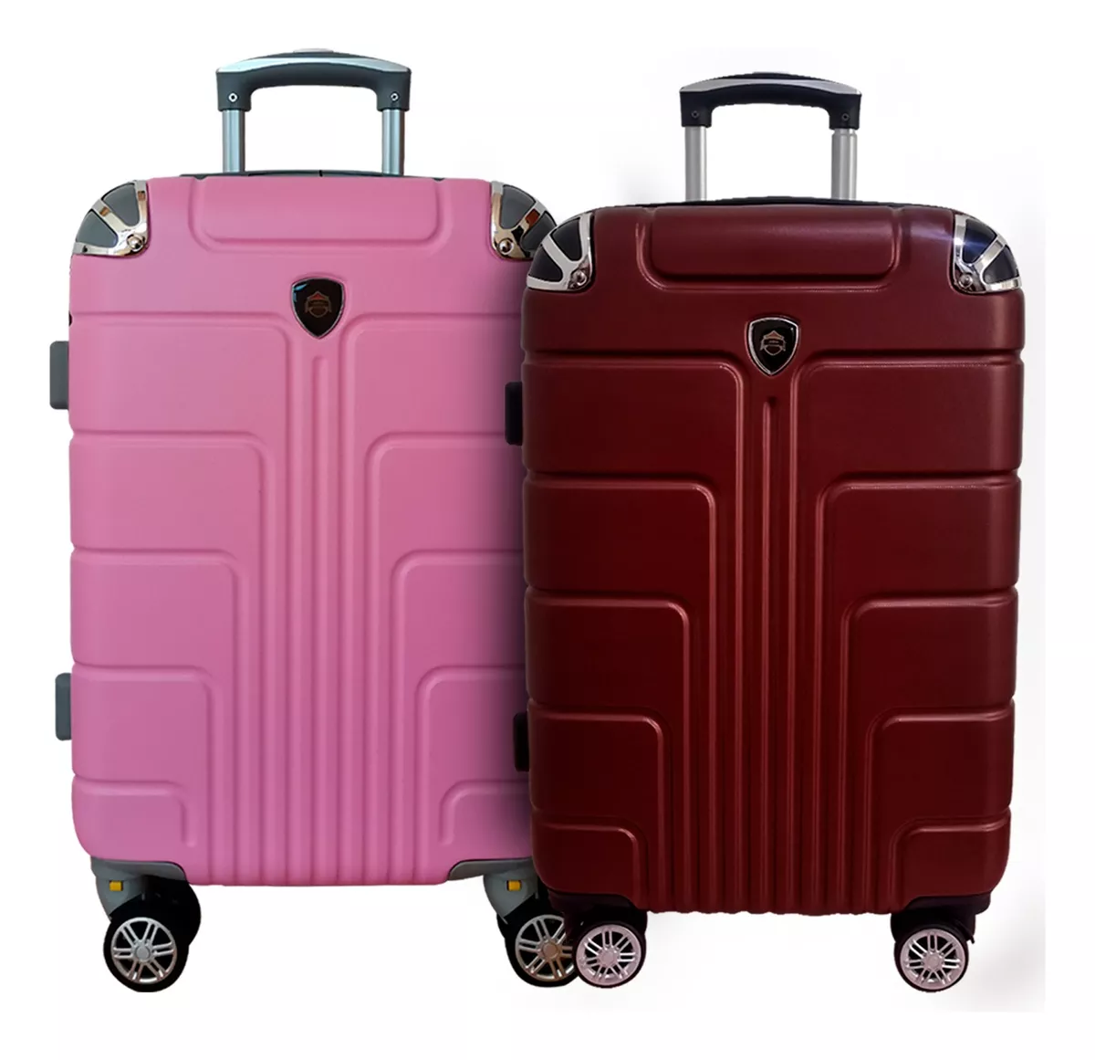 kit Viaje Maletas Avión 2pz 10kilos Ruedas 360 Set 20+20 Pul
