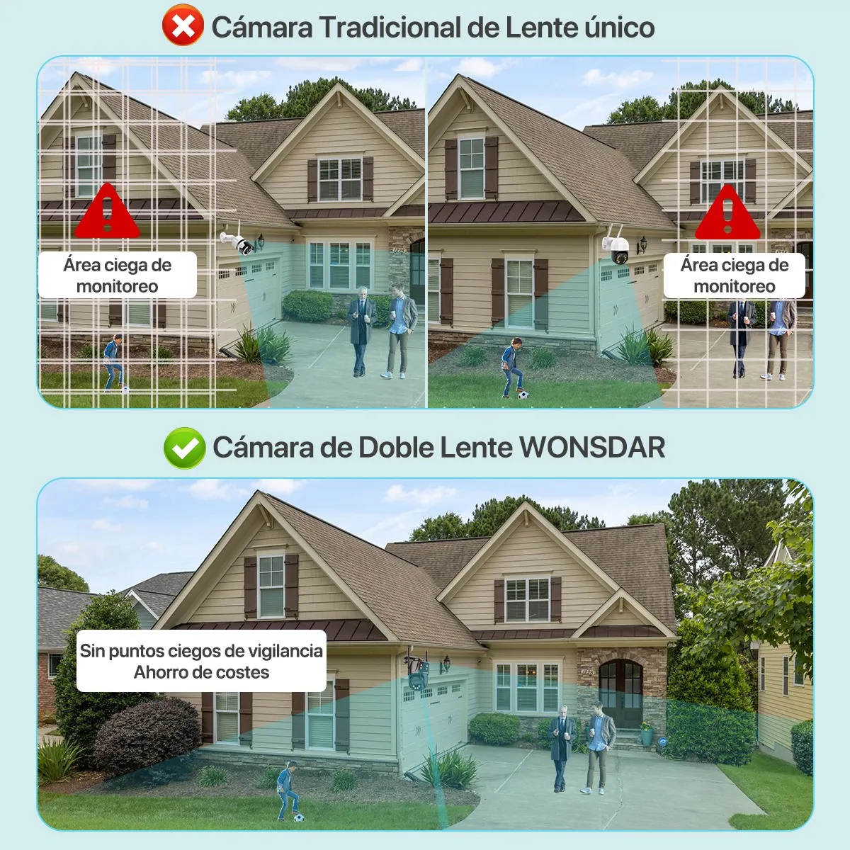kit De Camaras De Seguridad Vigilancia Wifi 4 Camara 1tb Nvr