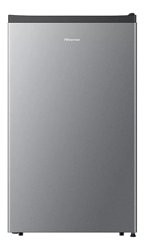 Refrigerador frigobar Hisense RR33D6AGX1 color gris con capacidad de 93L