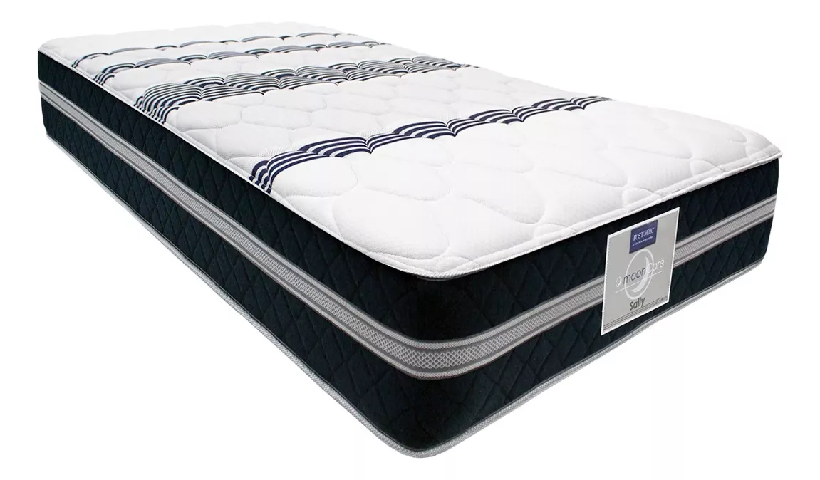 Colchon King tamaño Sally Restonic Ortopedico Antibacterial color Blanco