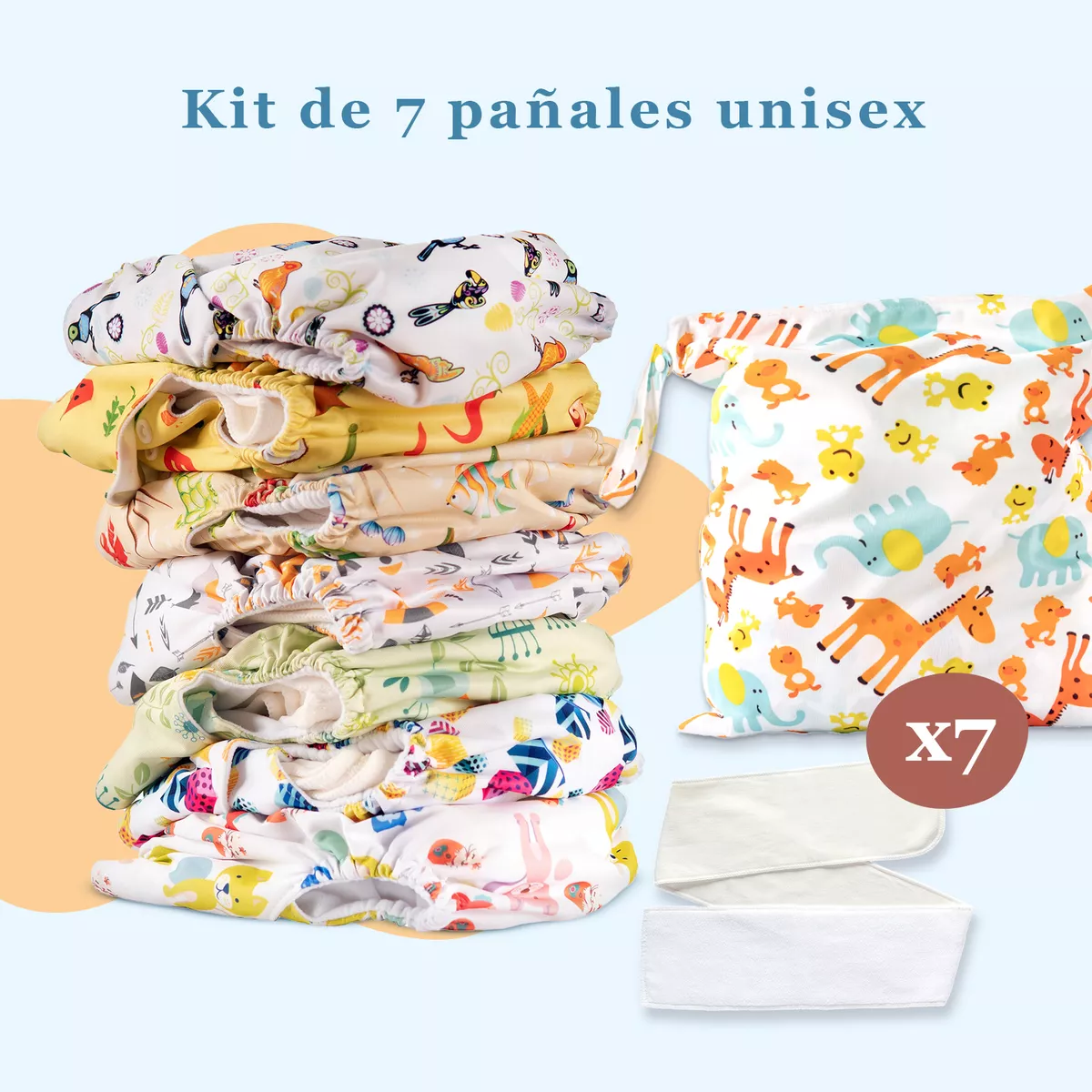 Matilda & Co.-Pañales Ecológicos De Tela Premium-7 Pañal