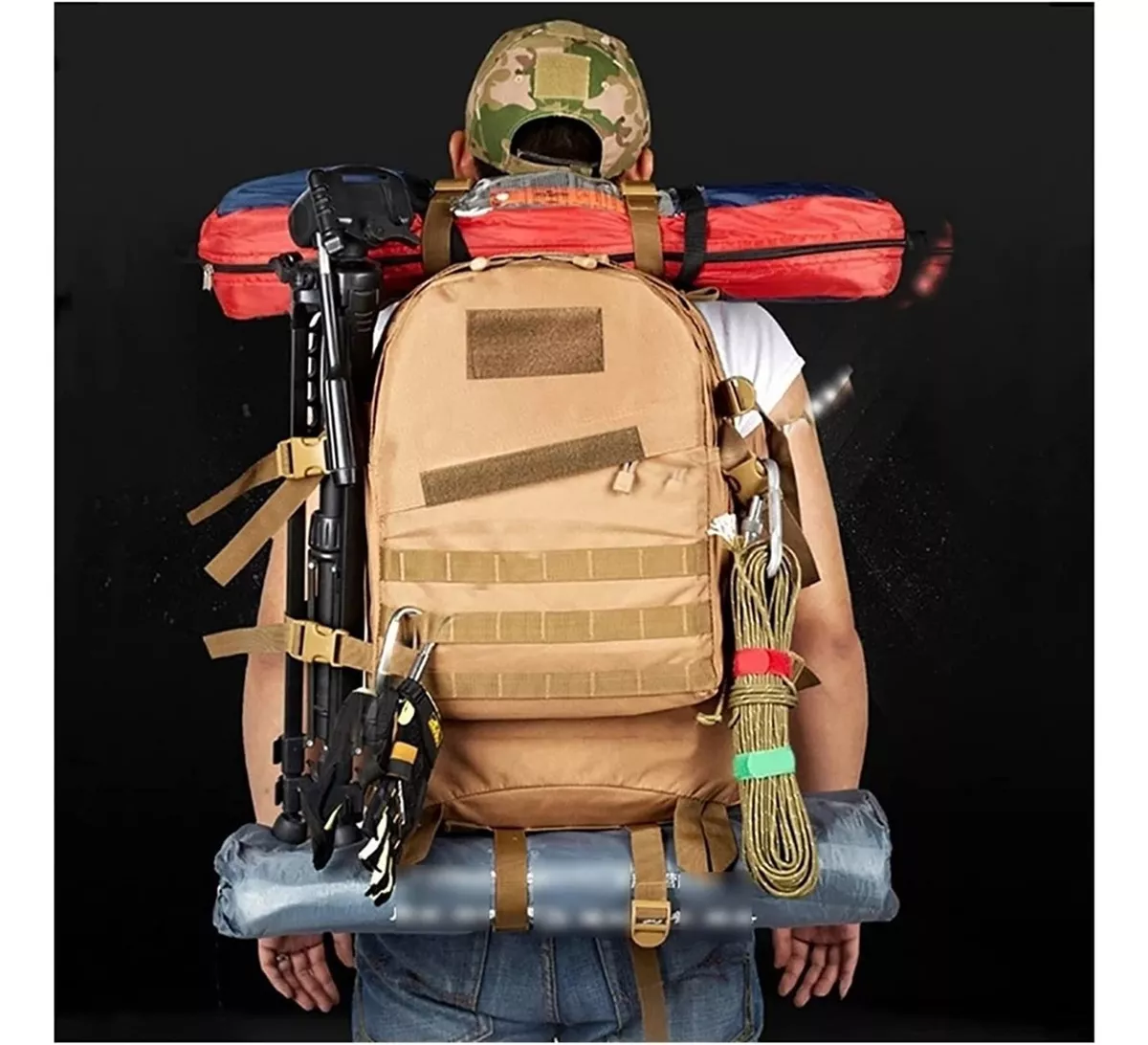 Mochila Táctica Grande 40l De Uso Rudo Impermeable Militar