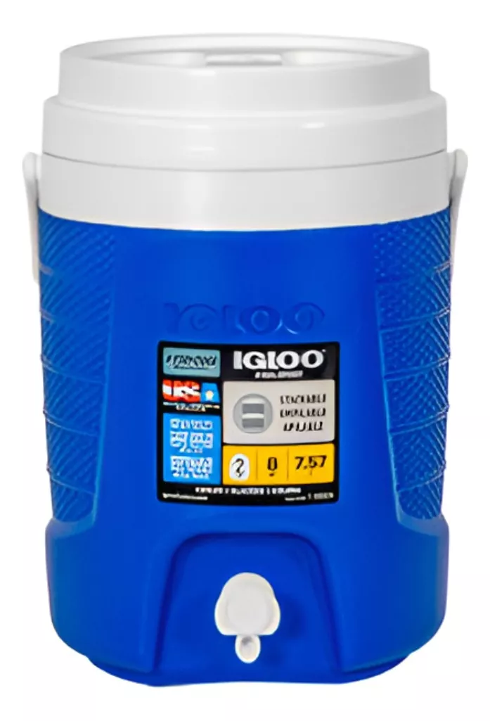 Termo 2 Galones Azul Igloo 7.5 Litros Tapa Roscable color Azul marino