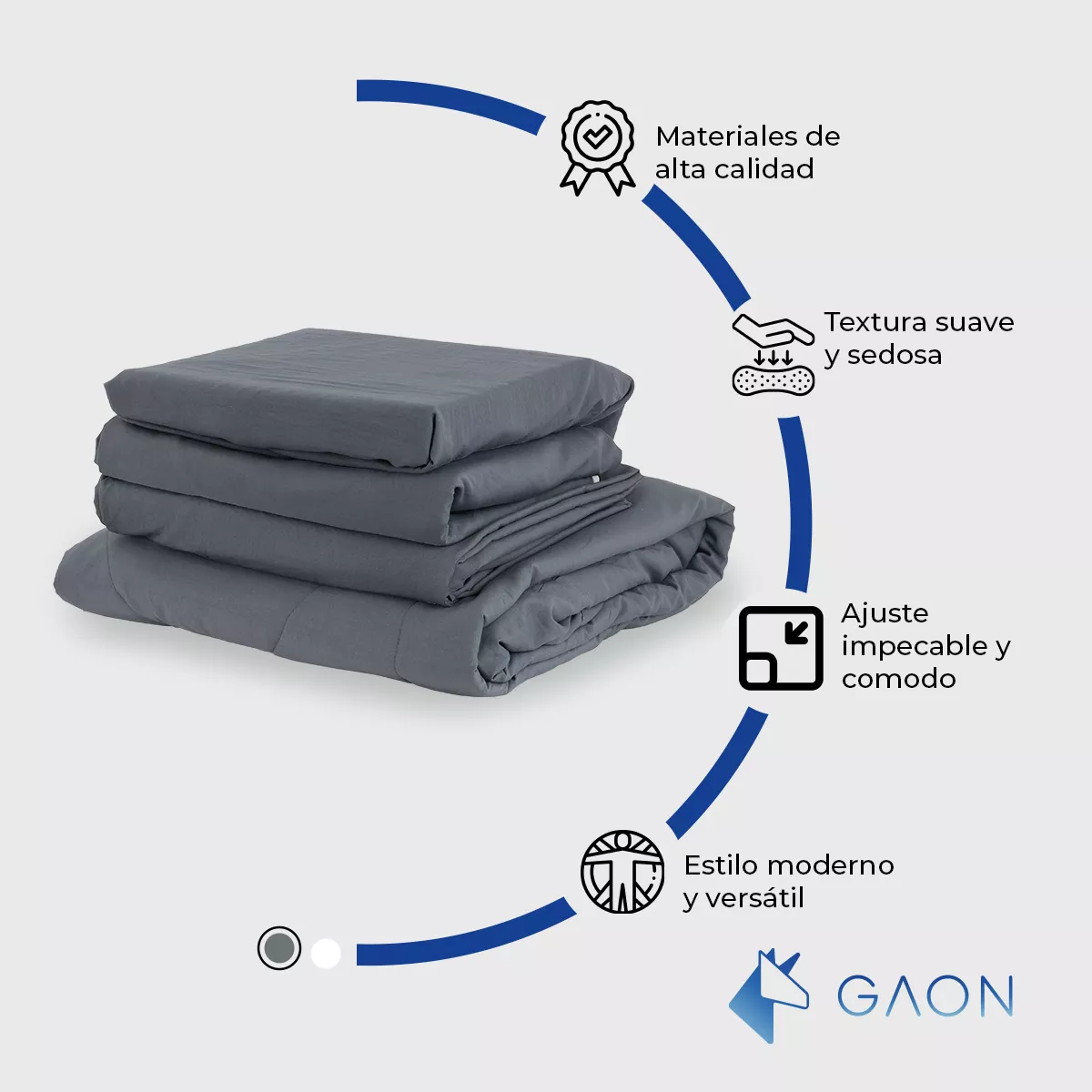 Edredon Con Juego De Sabanas Para Cama Matrimonial 6 Piezas