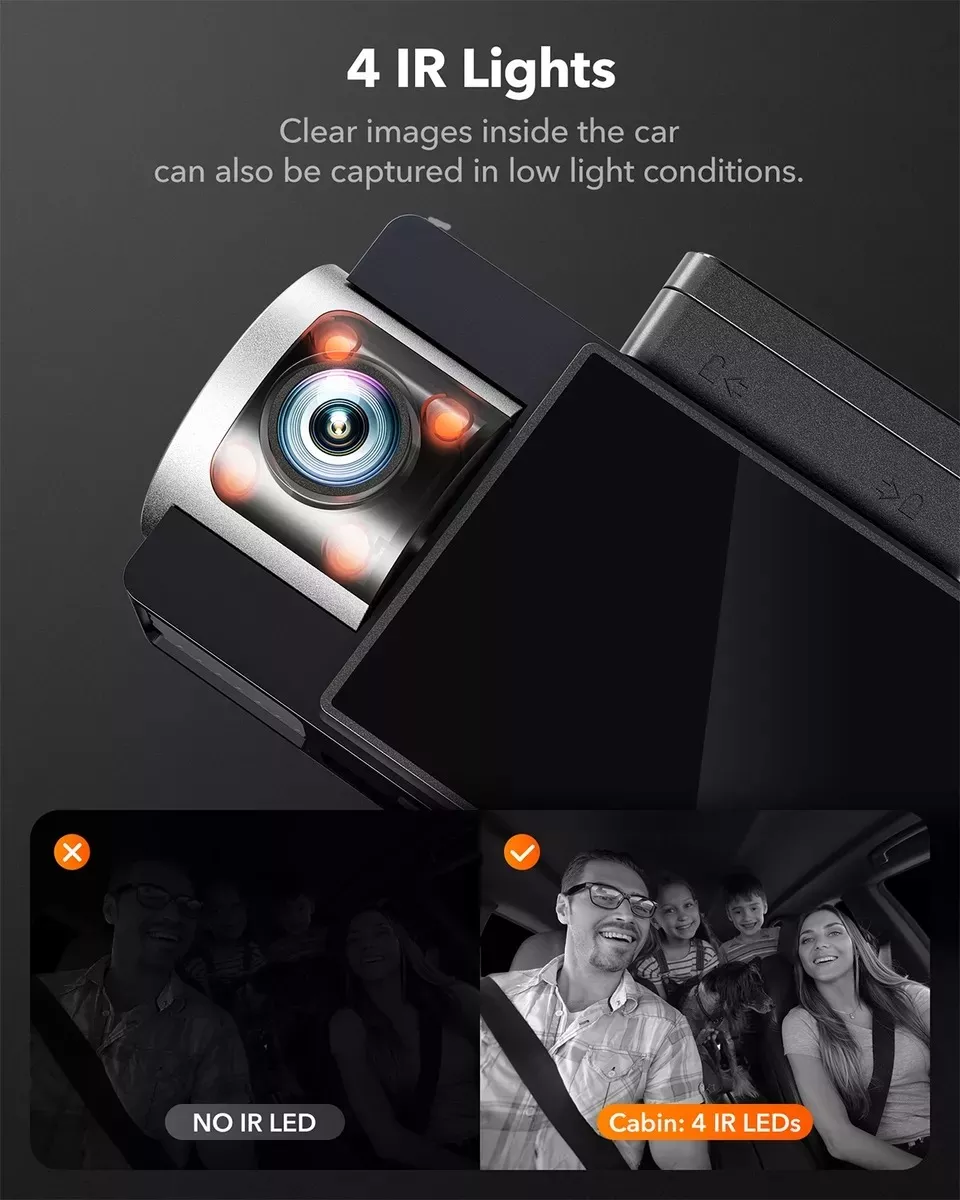 Wolfbox I17 Cámara Para Auto 4k 3 Cámaras Dashcam Wifi Gps