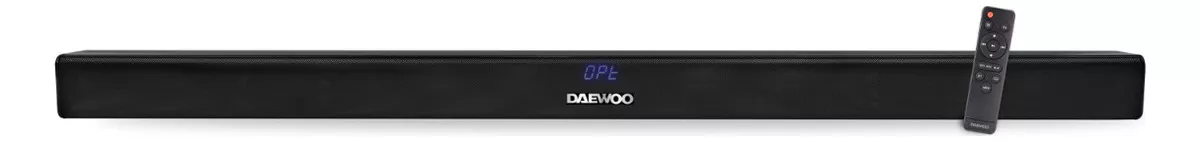 Barra De Sonido Daewoo Cine En Casa Inal&aacute;mbrica Dw3290 20w Rms Hdmi Usb color Negro
