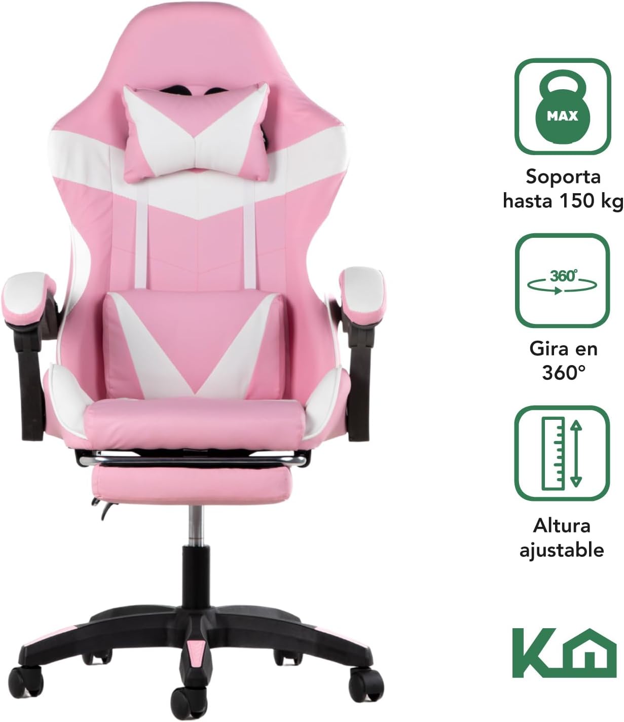 Kingshouse | Silla ergonómica reclinable para juegos